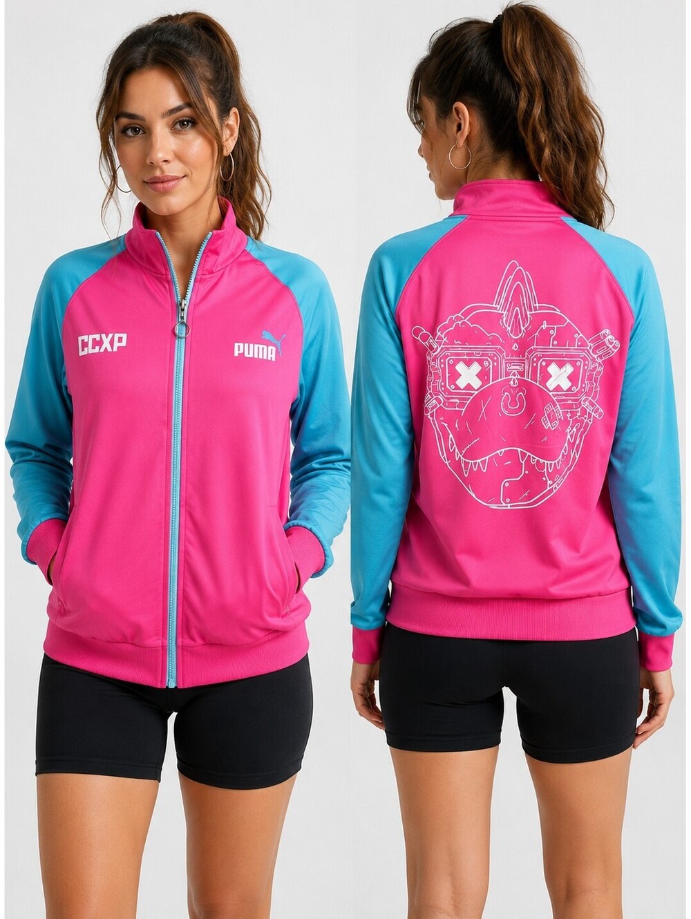 PUMA CCXP22 Comic Con Brazil Limited Edition Track Jacket NWT Unisex M Pink